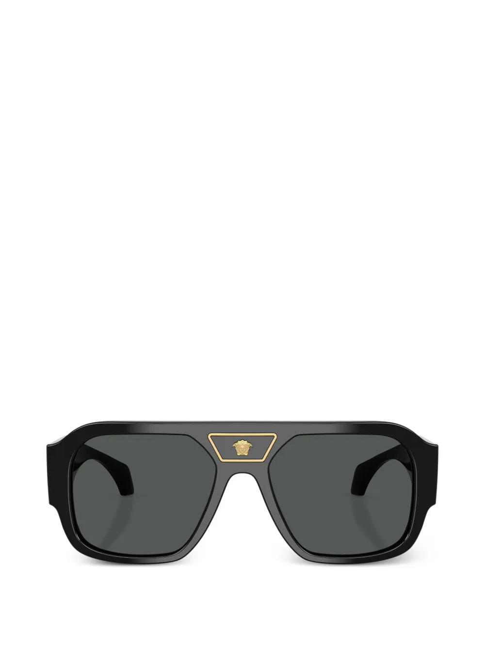 Versace Eyewear Medusa Head geometric-frame sunglasses - Schwarz