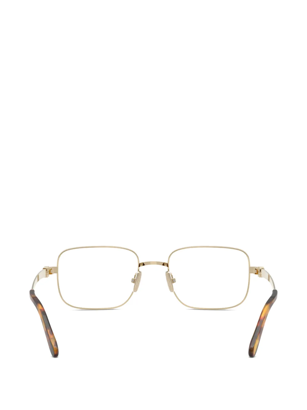 Miu Eyewear Bril met vierkant montuur Goud