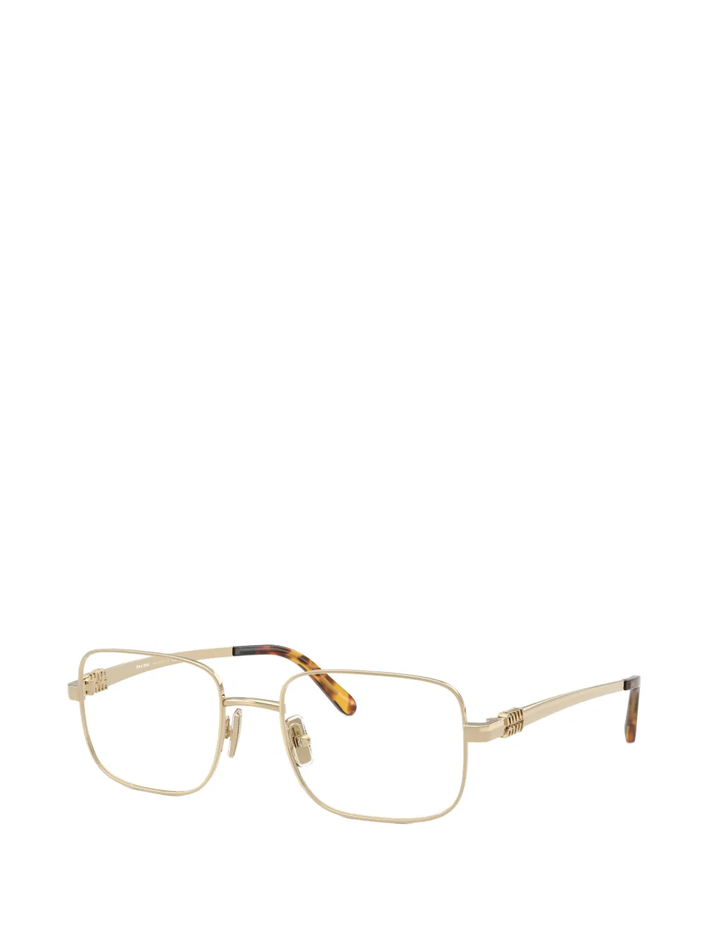 Miu Eyewear Bril met vierkant montuur Goud