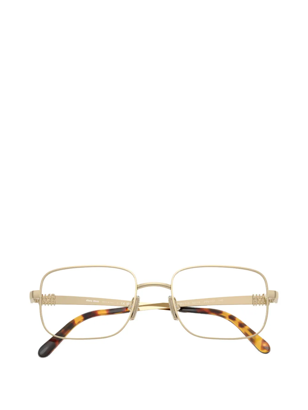 Miu Eyewear Bril met vierkant montuur Goud