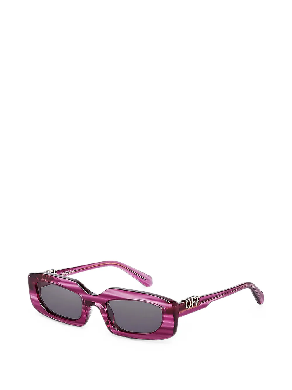 Off-White Eyewear Renton zonnebril met rechthoekig montuur Paars