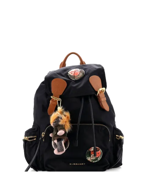 Burberry Pre-Owned Rucksack Patch Embellished Nylon Medium backpack