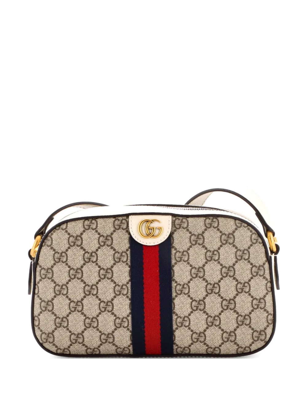 Gucci Pre-Owned Ophidia Camera Shoulder Bag GG Coated Canvas with Leather Small crossbody bag - Toni neutri