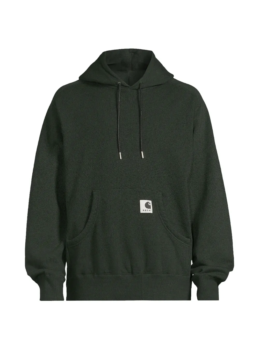 sacai x Carhartt WIP logo-patch hoodie - Nero