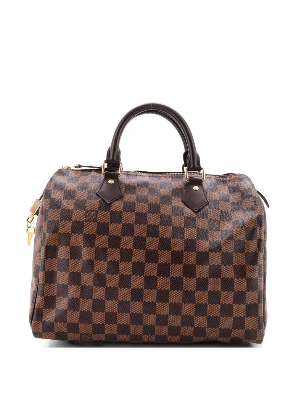Louis Vuitton Pre-Owned Borsa a mano Speedy Damier 30 con tracolla - Marrone