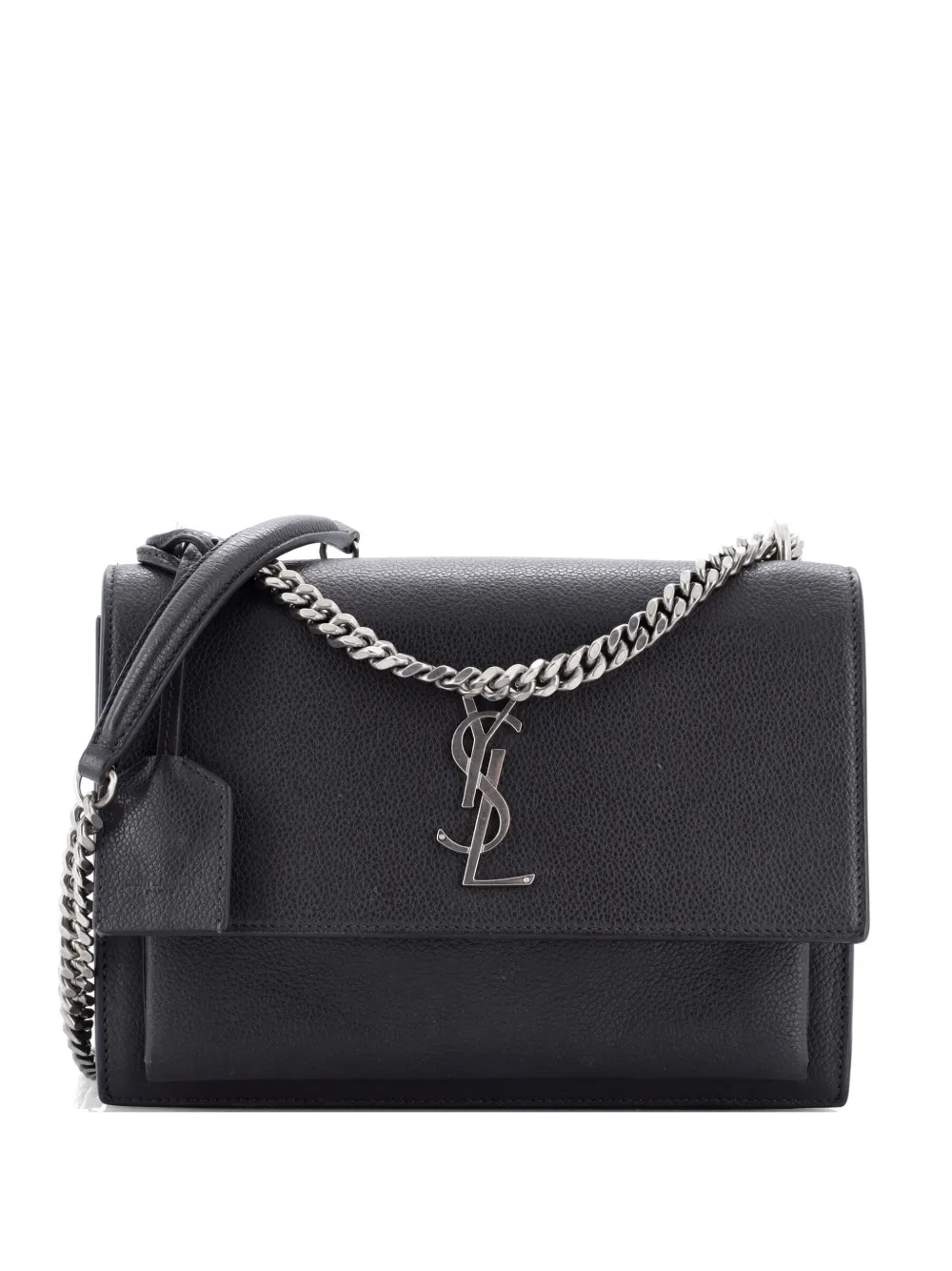 Saint Laurent Pre-Owned Sunset Leather Medium crossbody bag - Grigio
