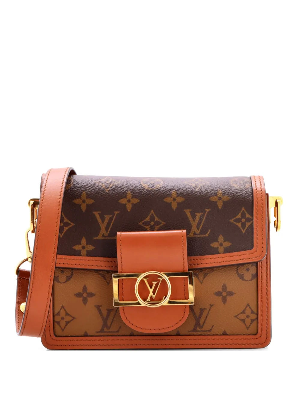 Louis Vuitton Pre-Owned Dauphine Shoulder Bag Reverse Monogram Canvas Mini crossbody bag - Marrone
