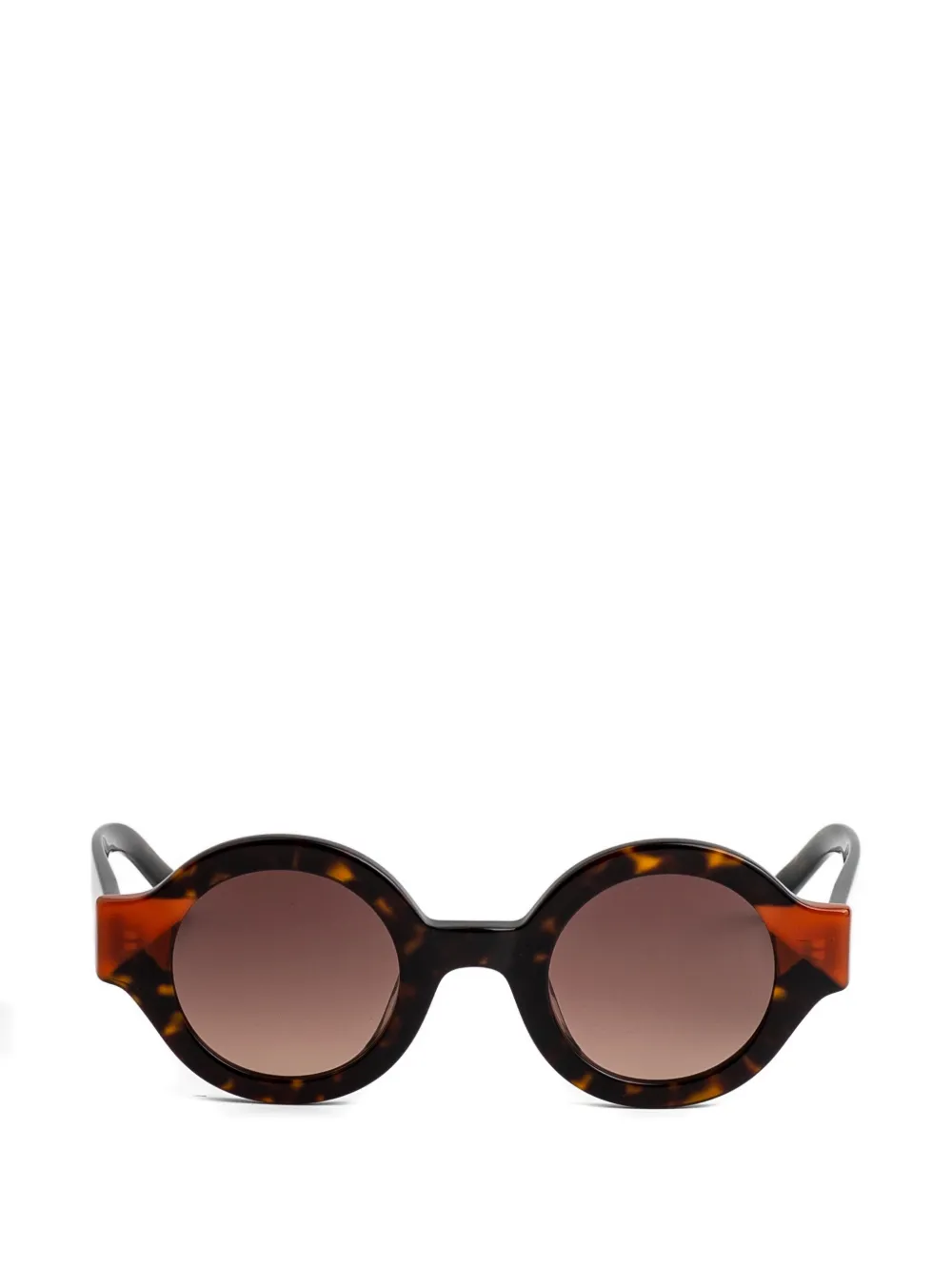 Kaleos Swiney round-frame sunglasses - Marrone