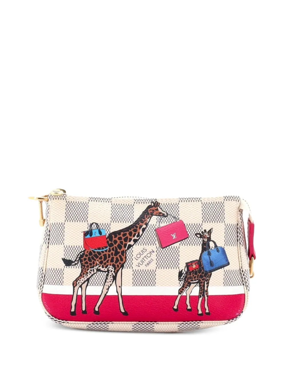 Louis Vuitton Pre-Owned Pochette Accessoires Limited Edition Damier Mini clutch bag - Rosa