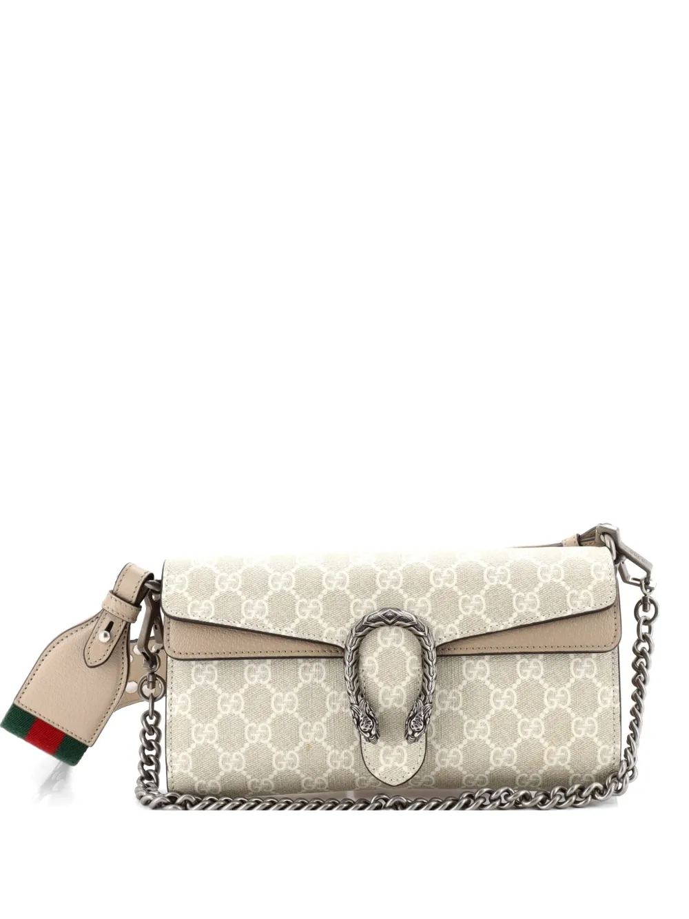 Gucci Pre-Owned Dionysus East-West Flap Bag GG Coated Canvas Small shoulder bag - Toni neutri