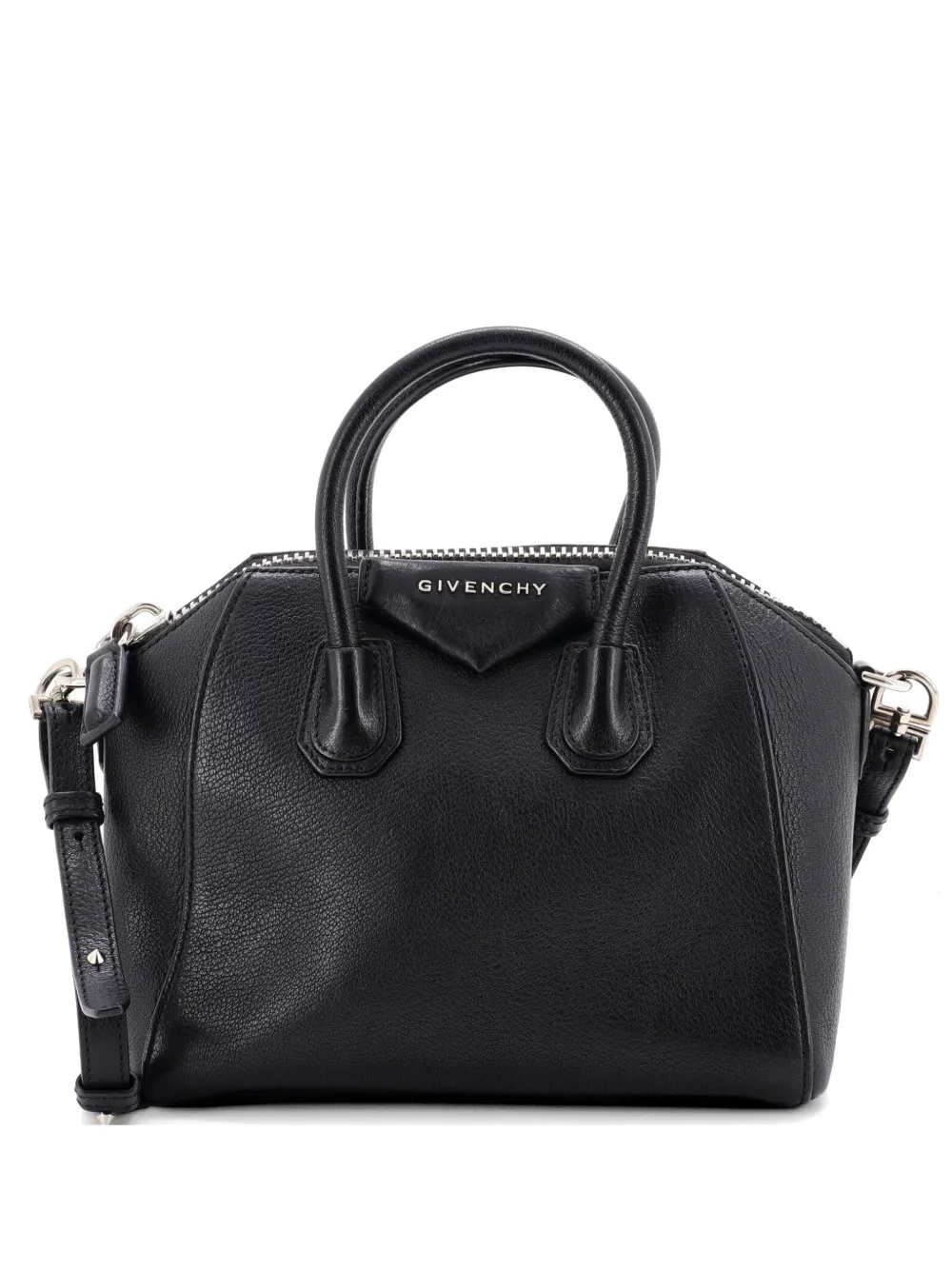 Givenchy Pre-Owned Borsa a tracolla Antigona mini in pelle - Nero