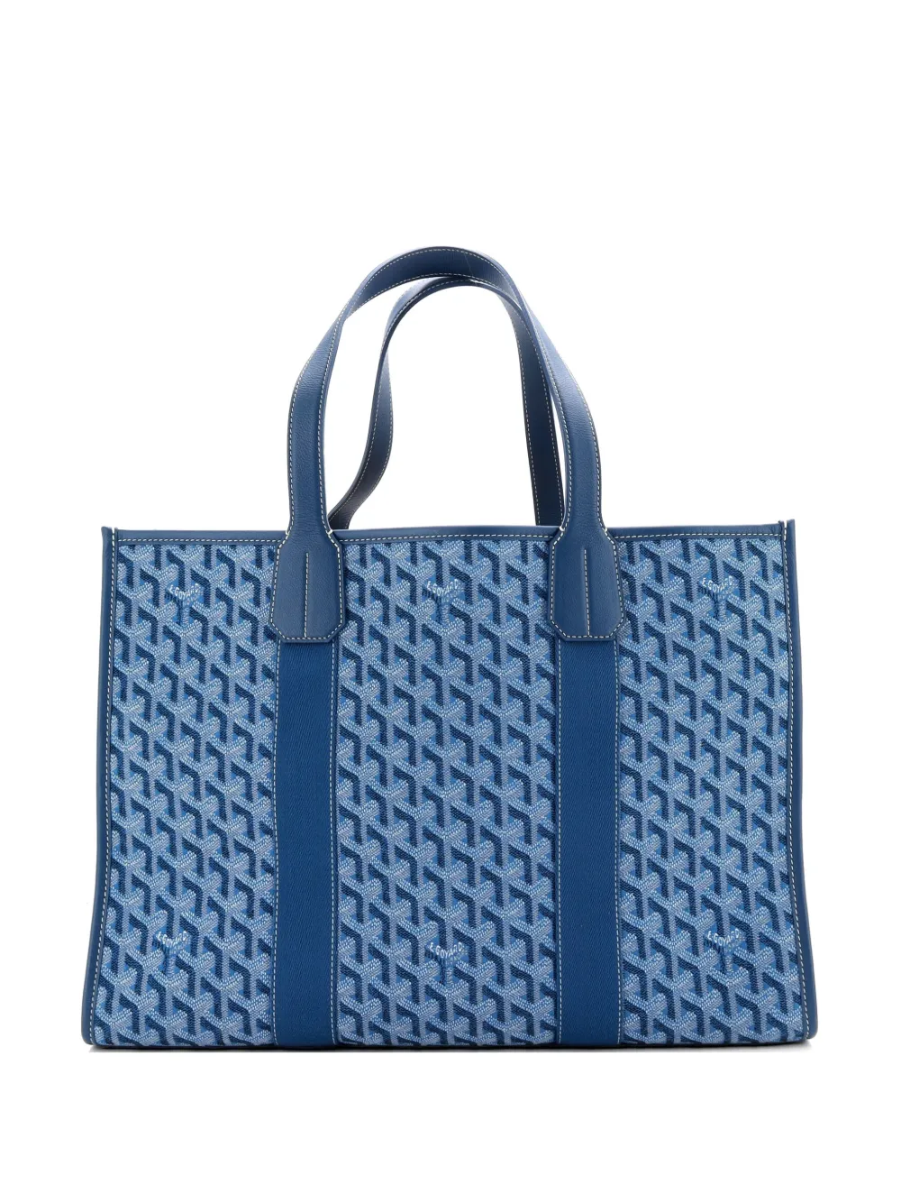 Goyard Pre-Owned Borsa tote Villette MM in tela cerata - Blu