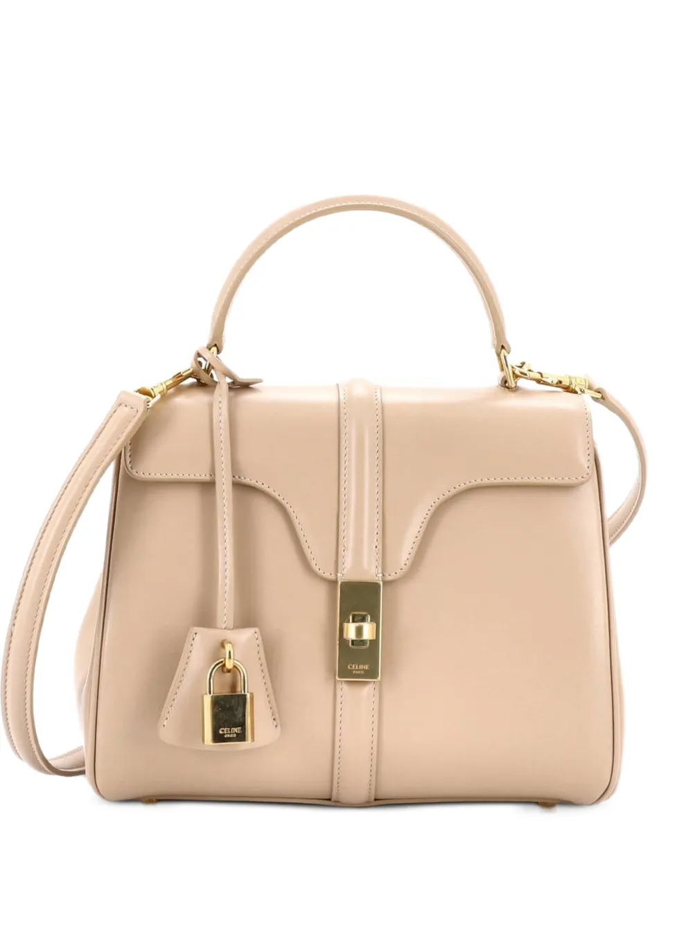 Celine Pre-Owned 16 Top Handle Bag Smooth Calfskin Small satchel - Toni neutri