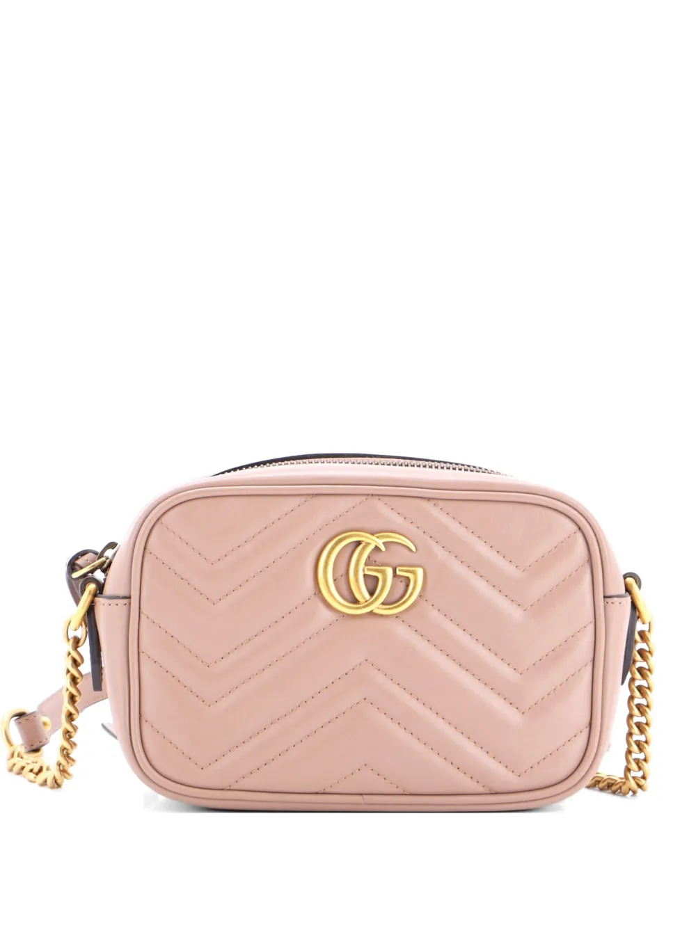 Gucci Pre-Owned Borsa a tracolla GG Marmont mini in pelle matelassé - Toni neutri