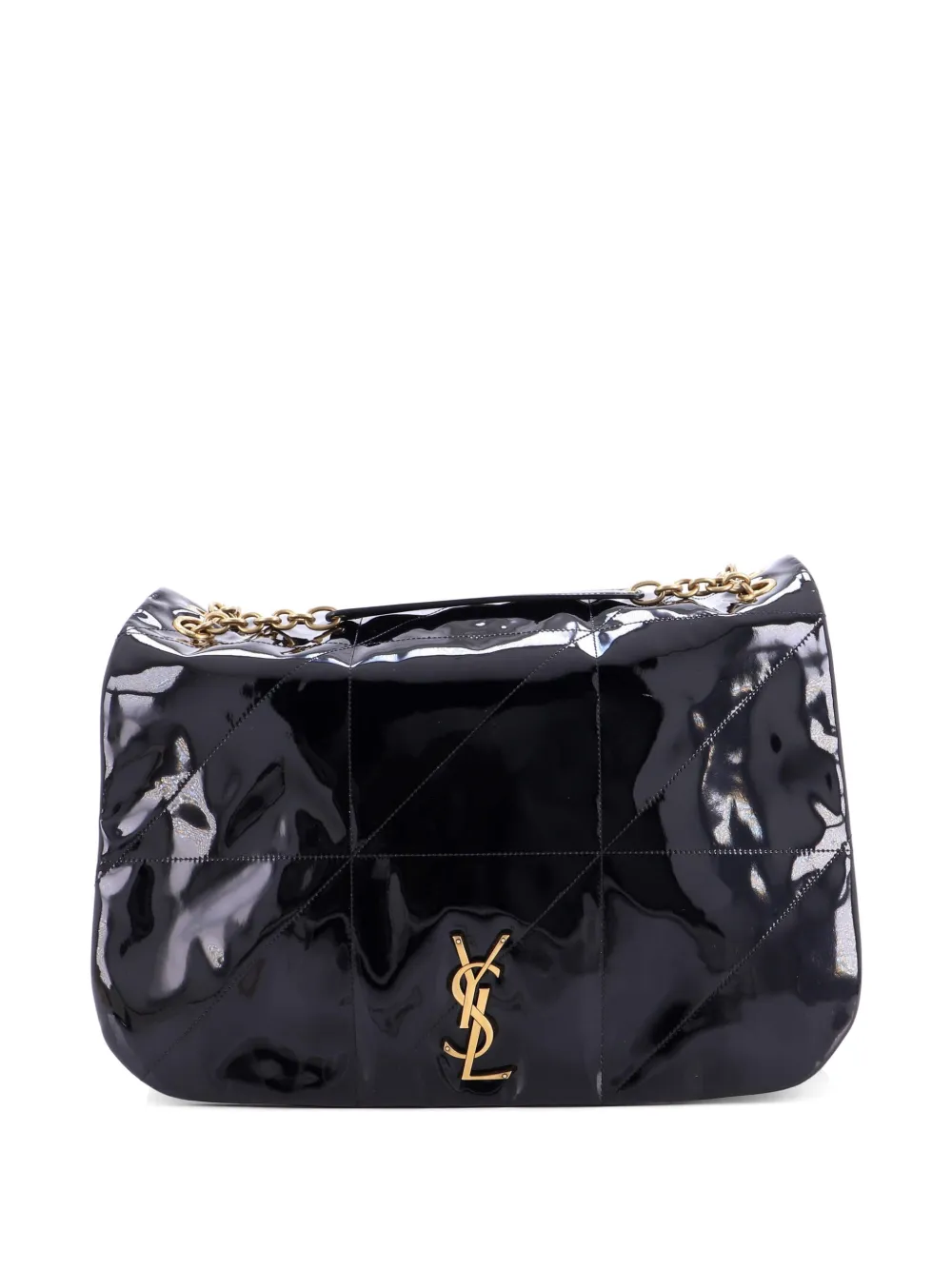 Saint Laurent Pre-Owned Jamie 4.3 Quilted Patent Large shoulder bag - Schwarz