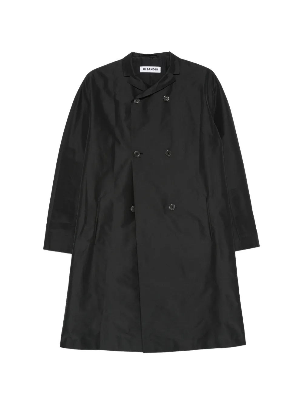Jil Sander double-breasted notch-lapel coat - Nero