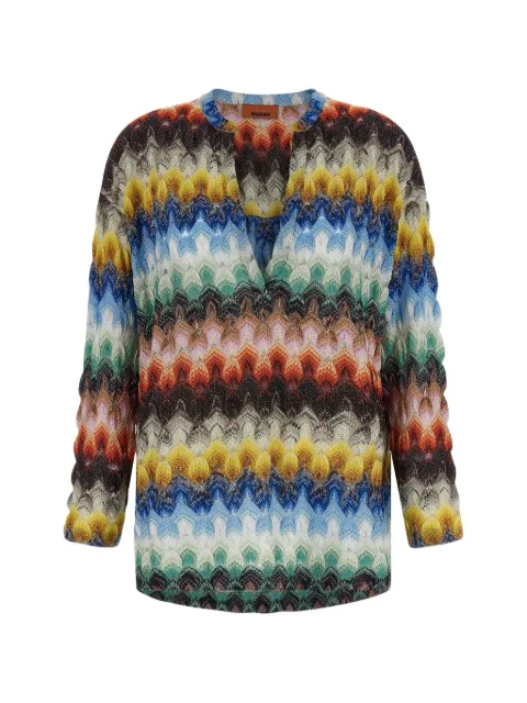 Missoni blusa tejida de lamé