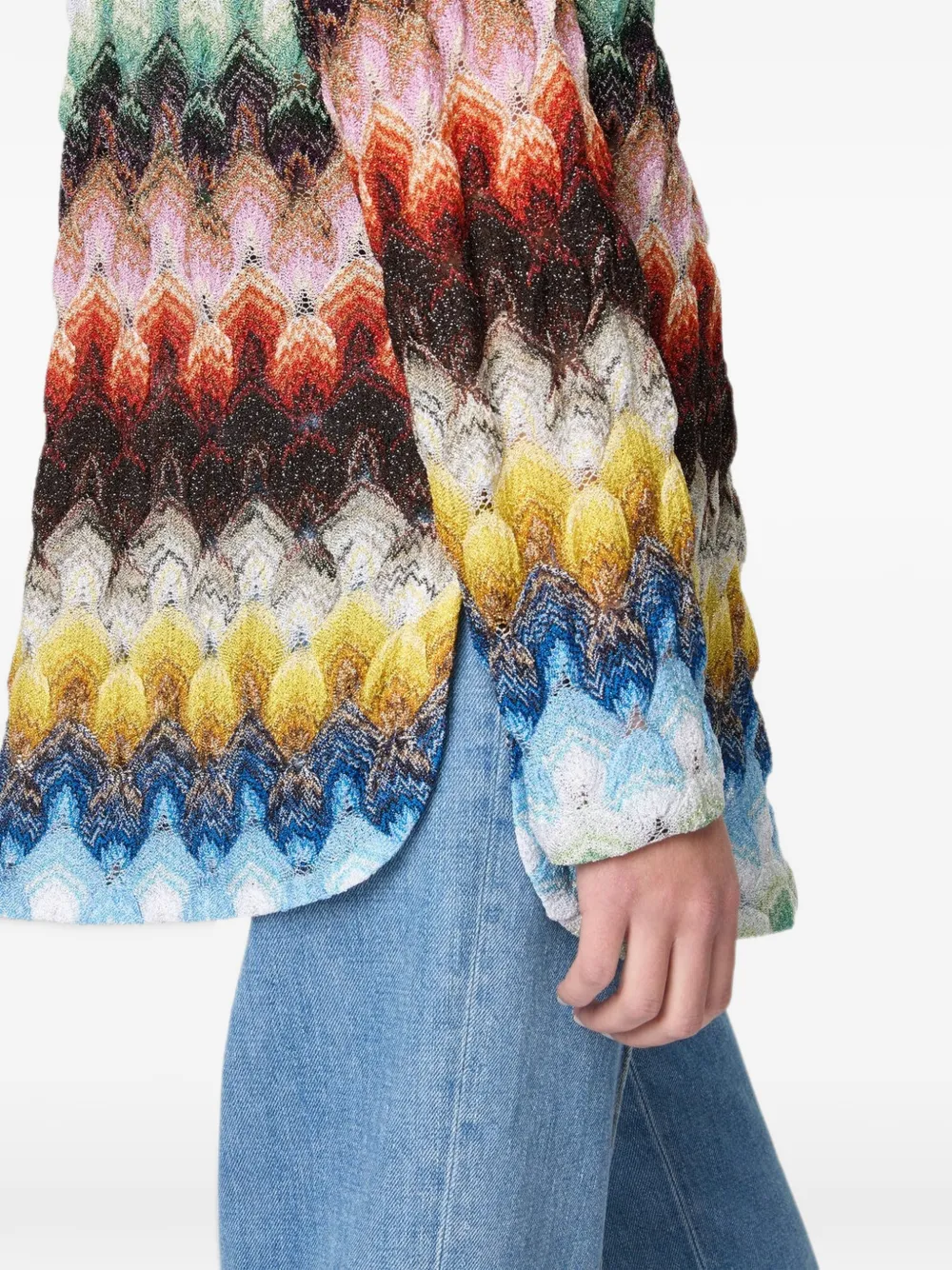 Missoni Lamé kasjmier blouse Blauw