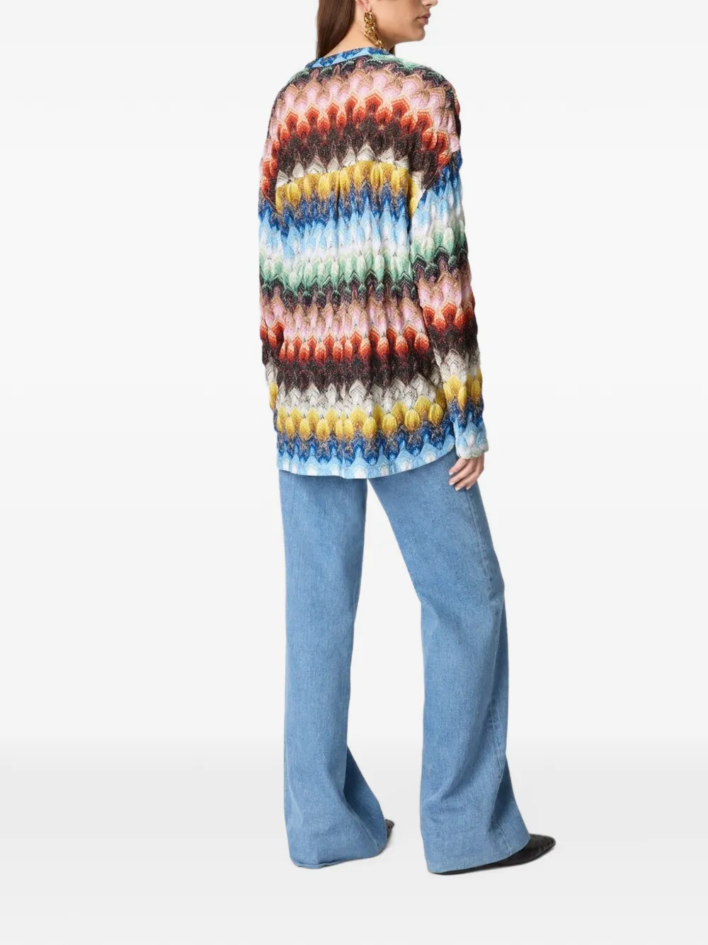 Missoni Lamé kasjmier blouse Blauw