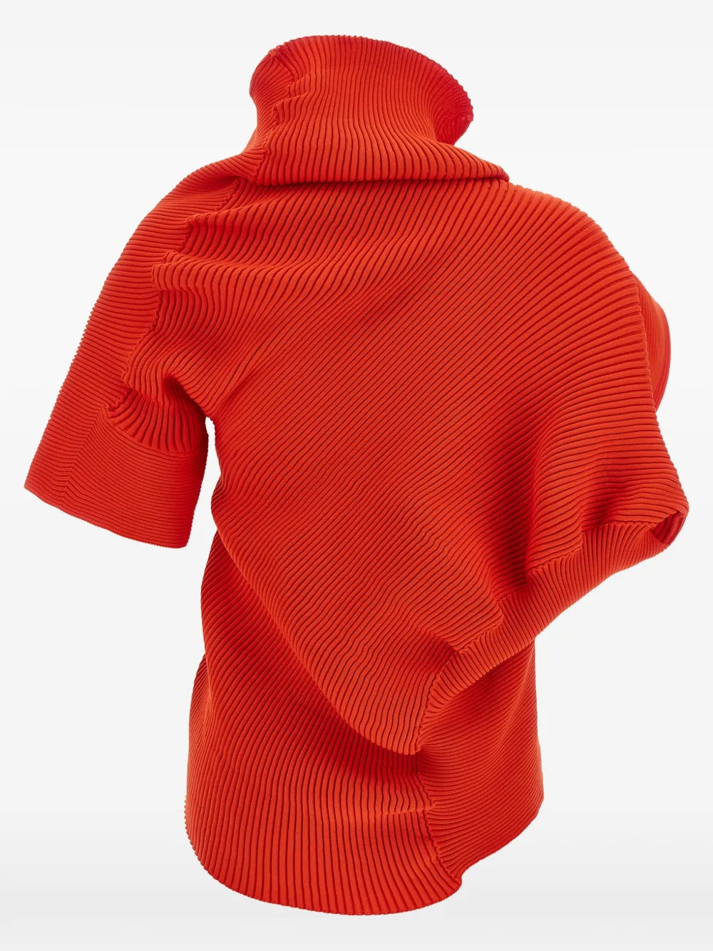  Issey Miyake Top Life Form Asimmetrico - Arancione 