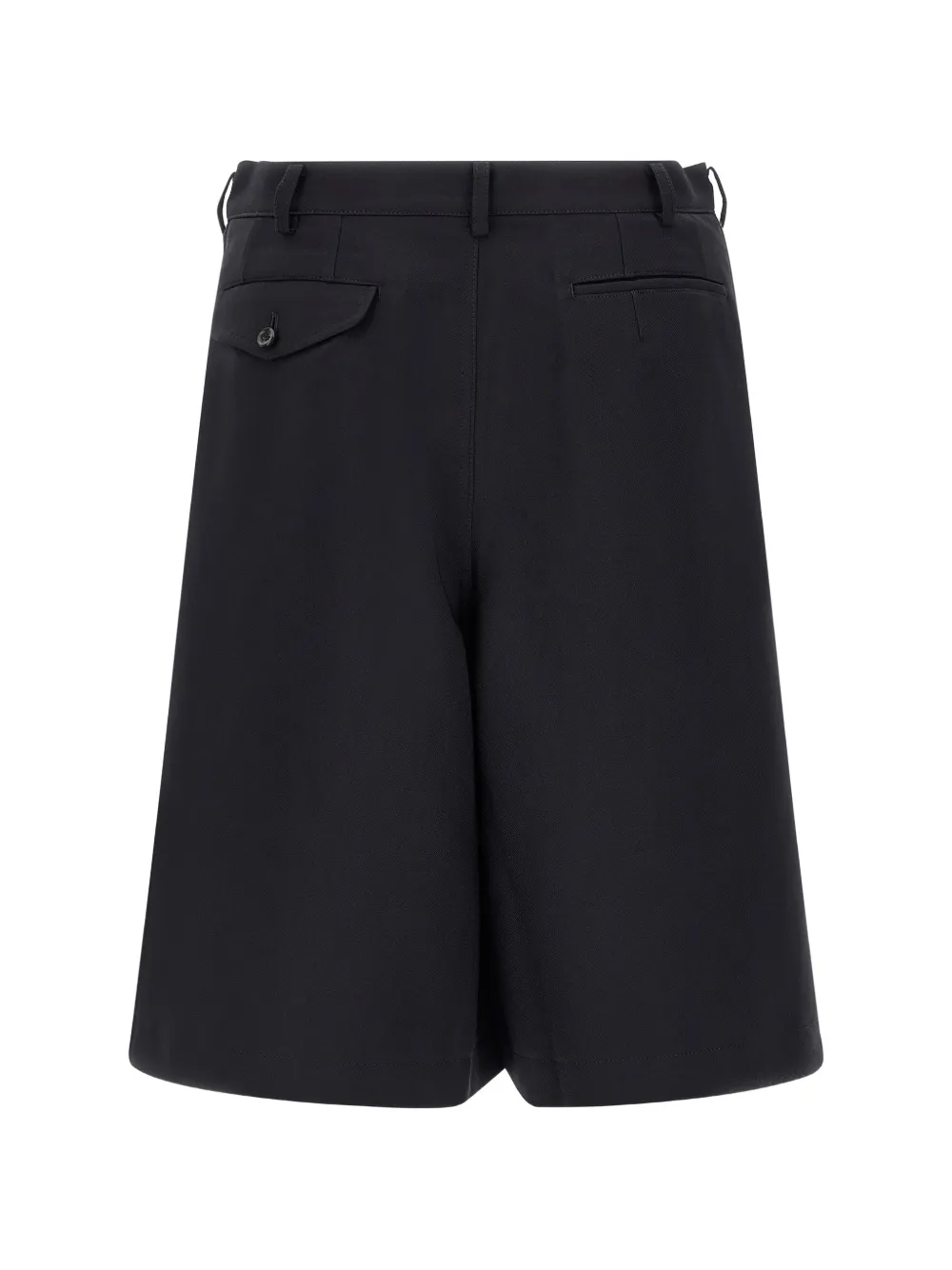 Comme Des Garçons Shirt Shorts met visgraatpatroon en rits aan de zijkant Zwart