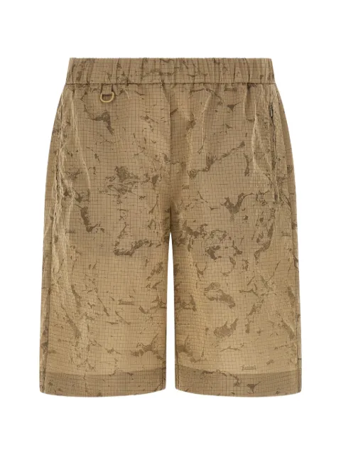 Laminar camouflage-print bermuda shorts