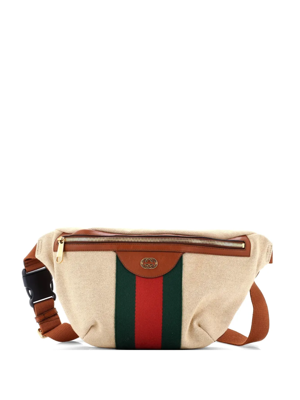 Gucci Pre-Owned Marsupio grande con zip - Toni neutri