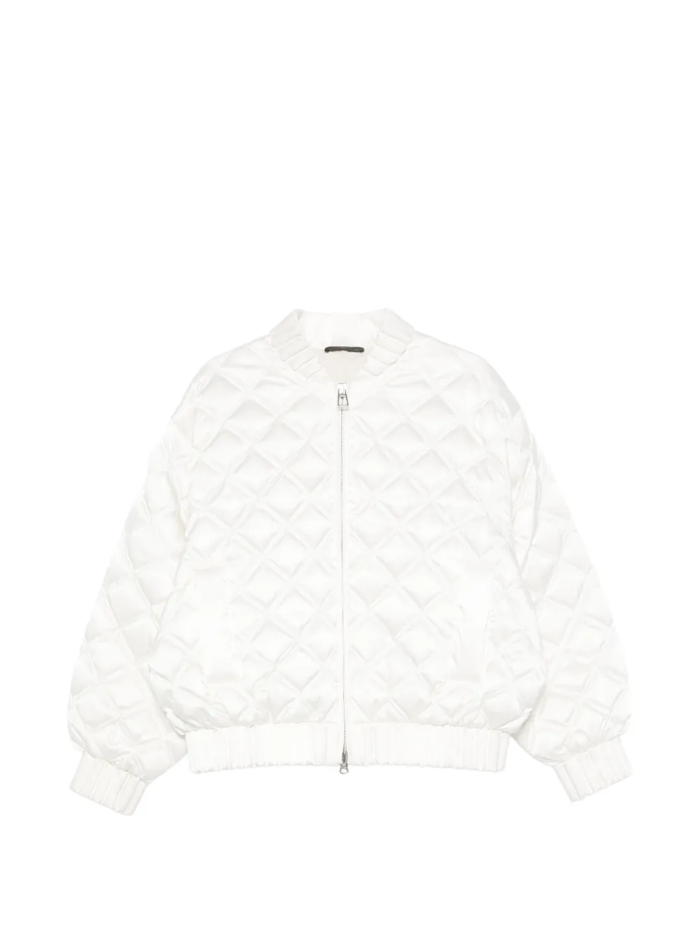 RAXXY quilted-pattern bomber jacket - Weiß