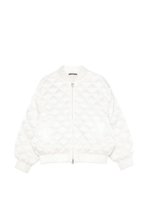 RAXXY quilted-pattern bomber jacket