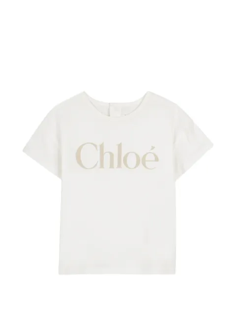 Chloé Kids logo-print T-shirt