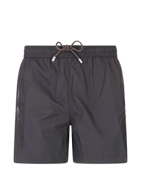 Fedeli logo-patch drawstring swim shorts