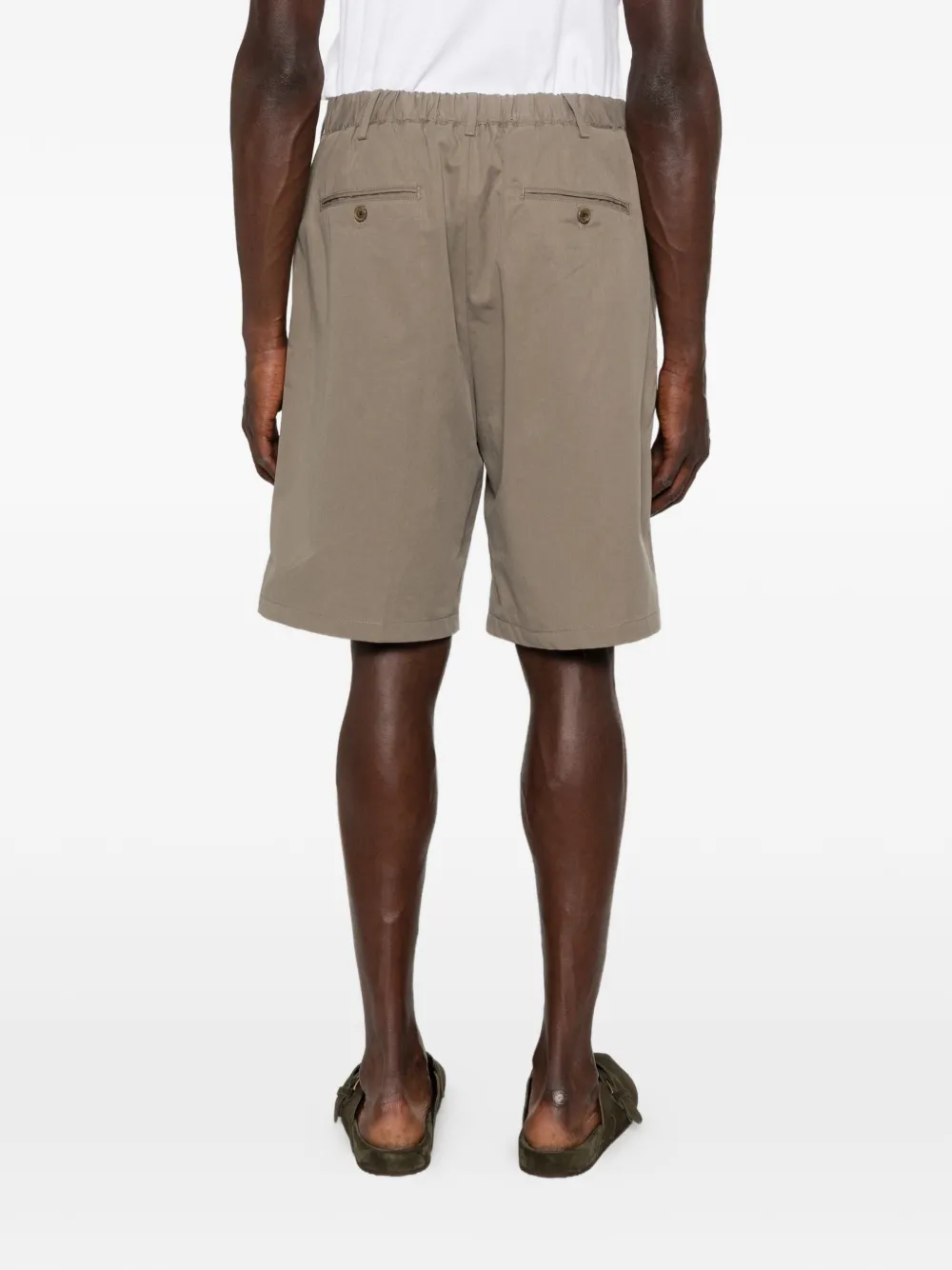 Myths Shorts met geplooid detail Beige