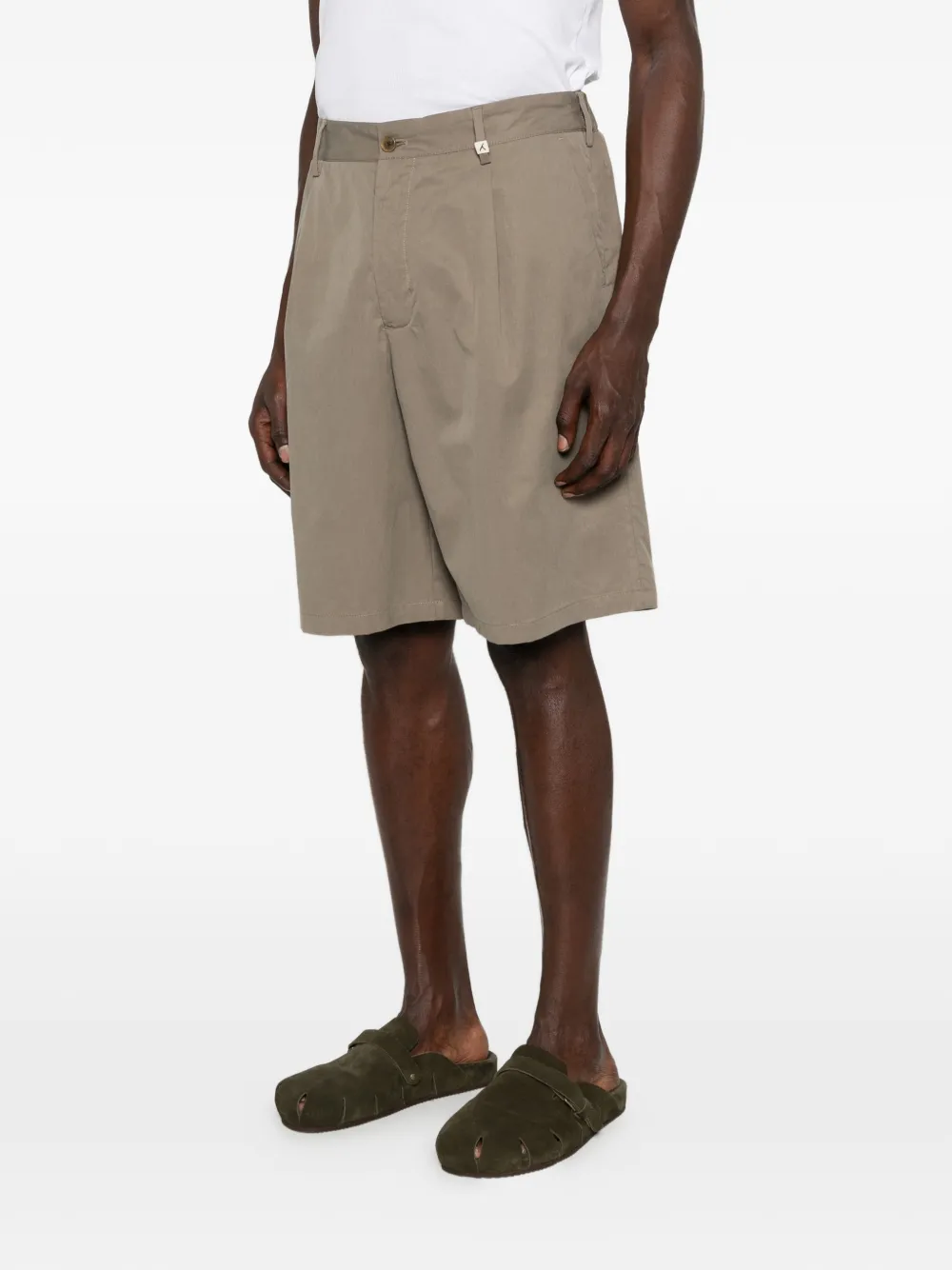 Myths Shorts met geplooid detail Beige