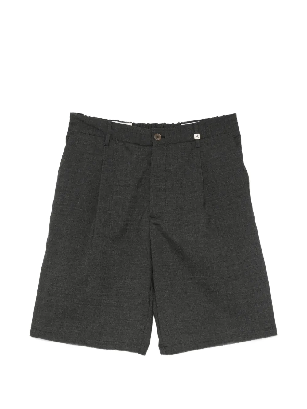 Myths pleated belt-loop shorts - Grigio
