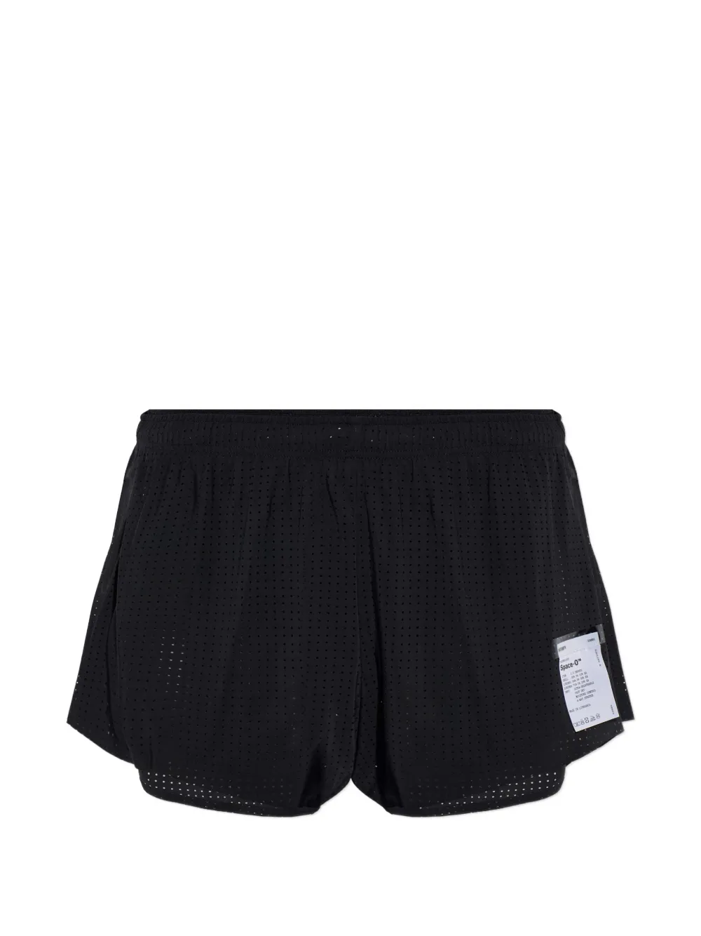 Satisfy Space-O perforated shorts - Nero