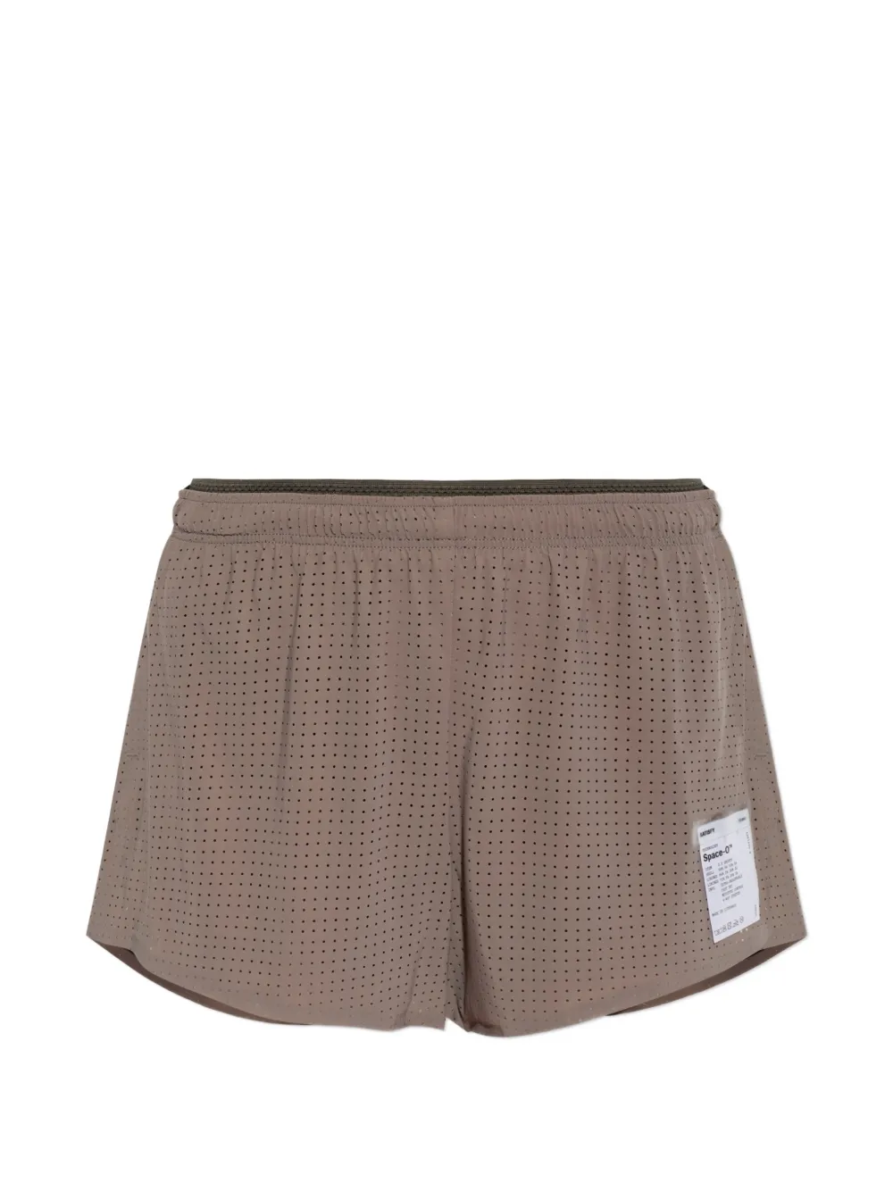 Satisfy Space-O™ perforated shorts - Brown