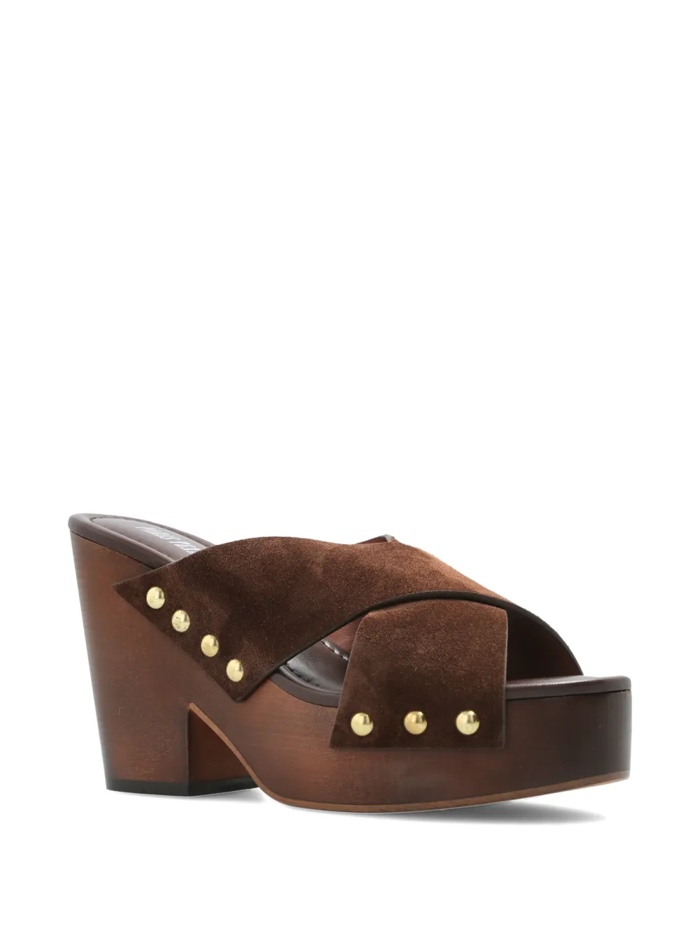 Paris Texas studded crossover sandals Bruin