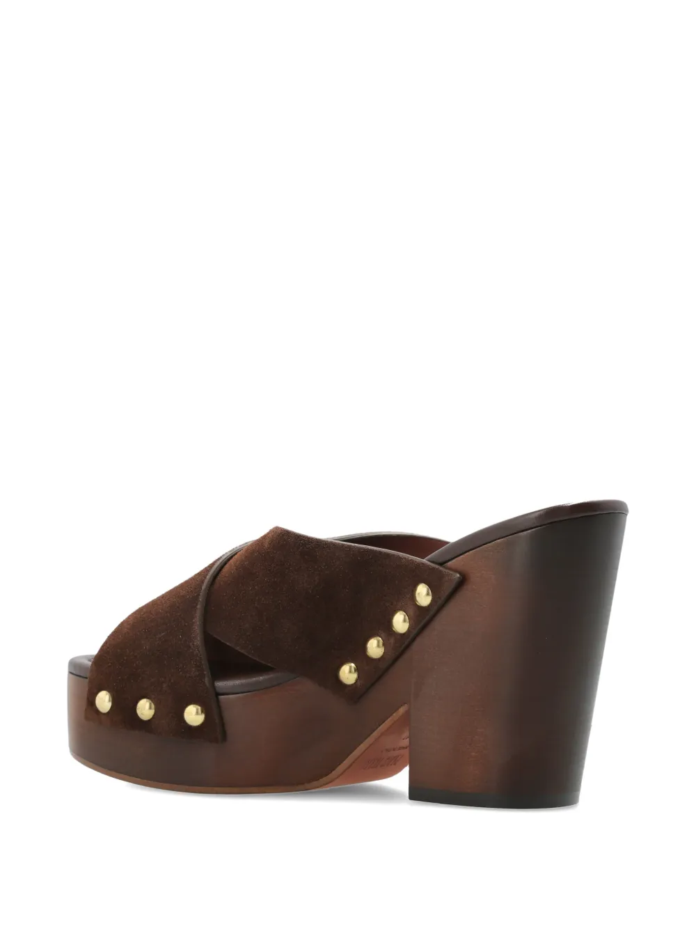 Paris Texas studded crossover sandals Bruin