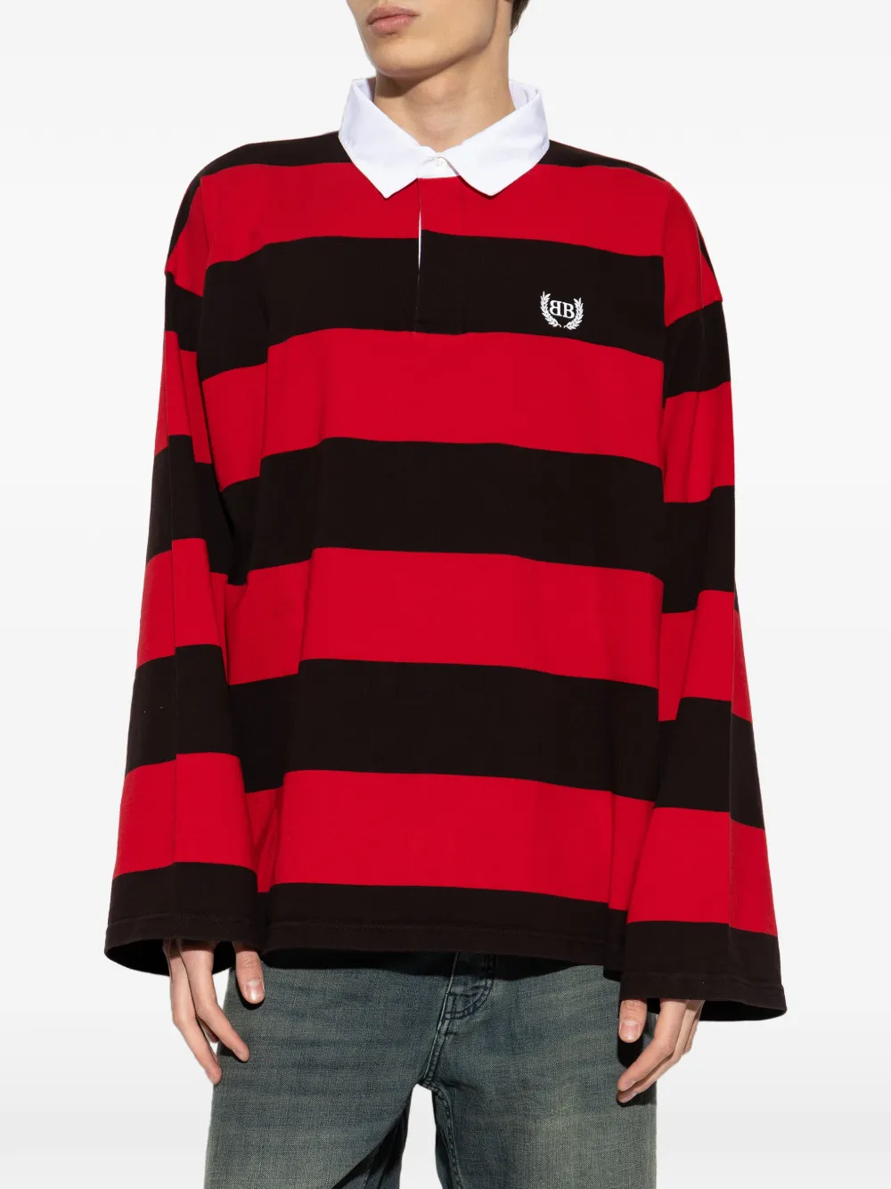 Balenciaga Poloshirt met lange mouwen Rood