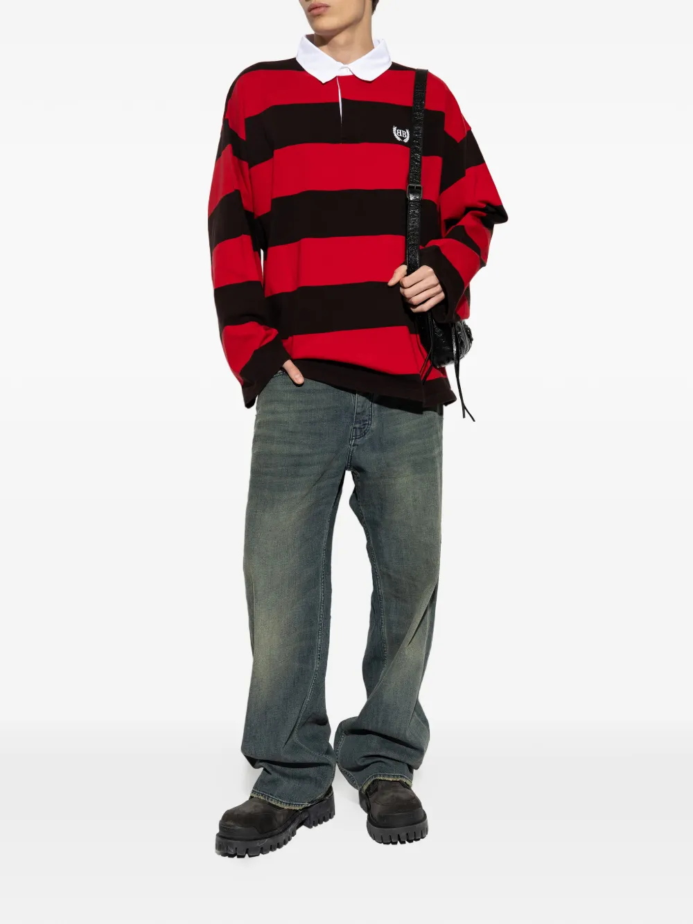 Balenciaga Poloshirt met lange mouwen Rood