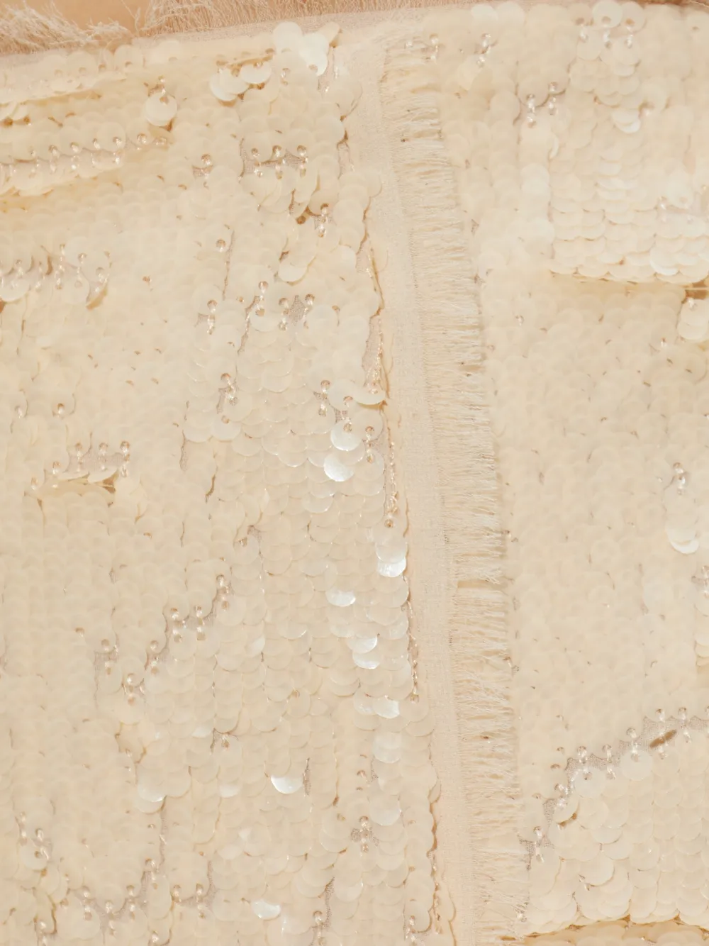 rag & bone Rok verfraaid met pailletten en franje Beige