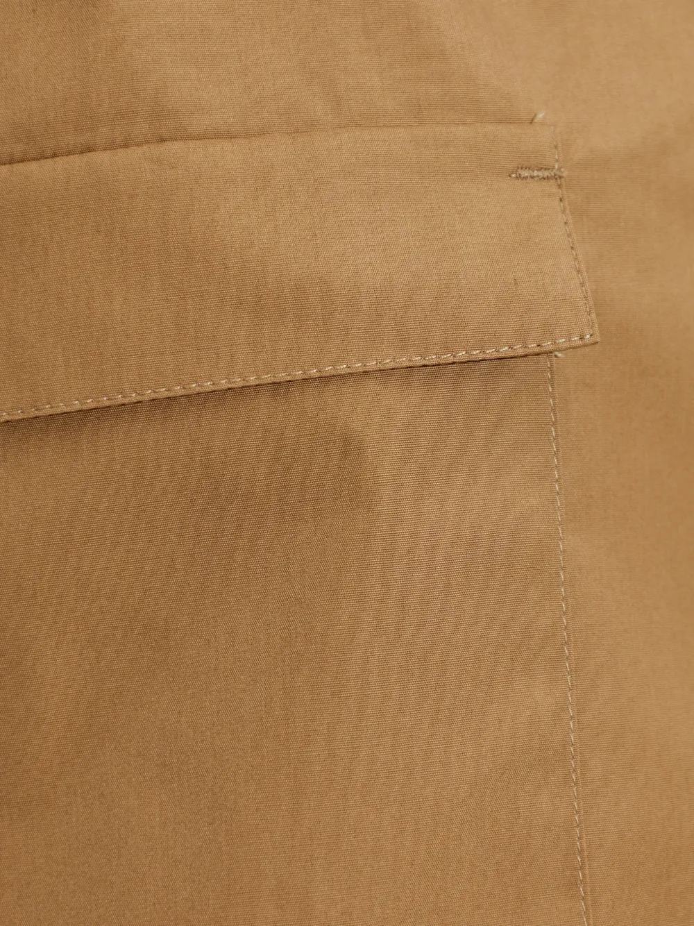 Max Mara Katoenen overhemd met klepzak Beige