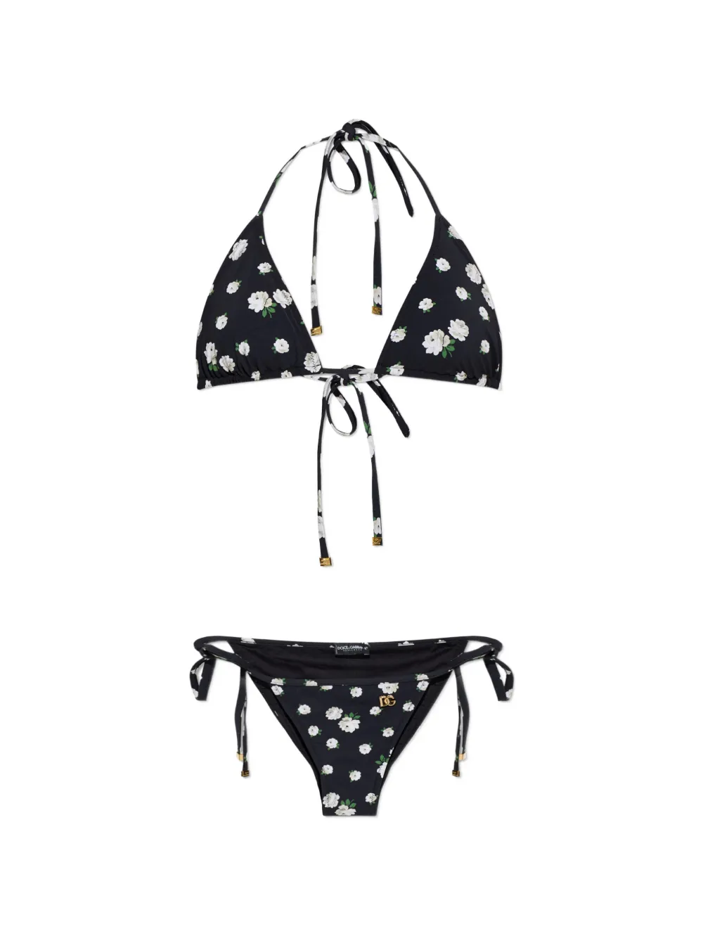 Dolce & Gabbana floral-print bikini - Nero