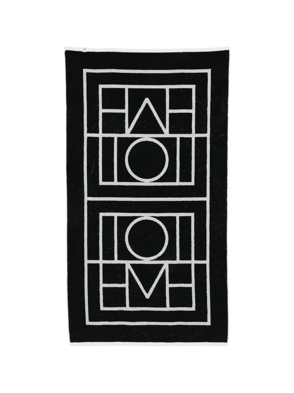 TOTEME geometric-pattern beach towel - Schwarz