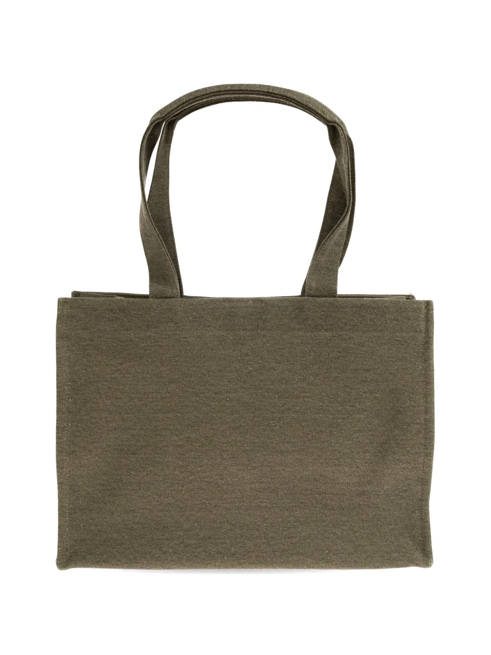ANINE BING Shopper met logo-reliëf Groen