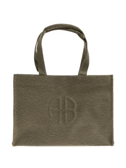 ANINE BING embossed logo tote bag