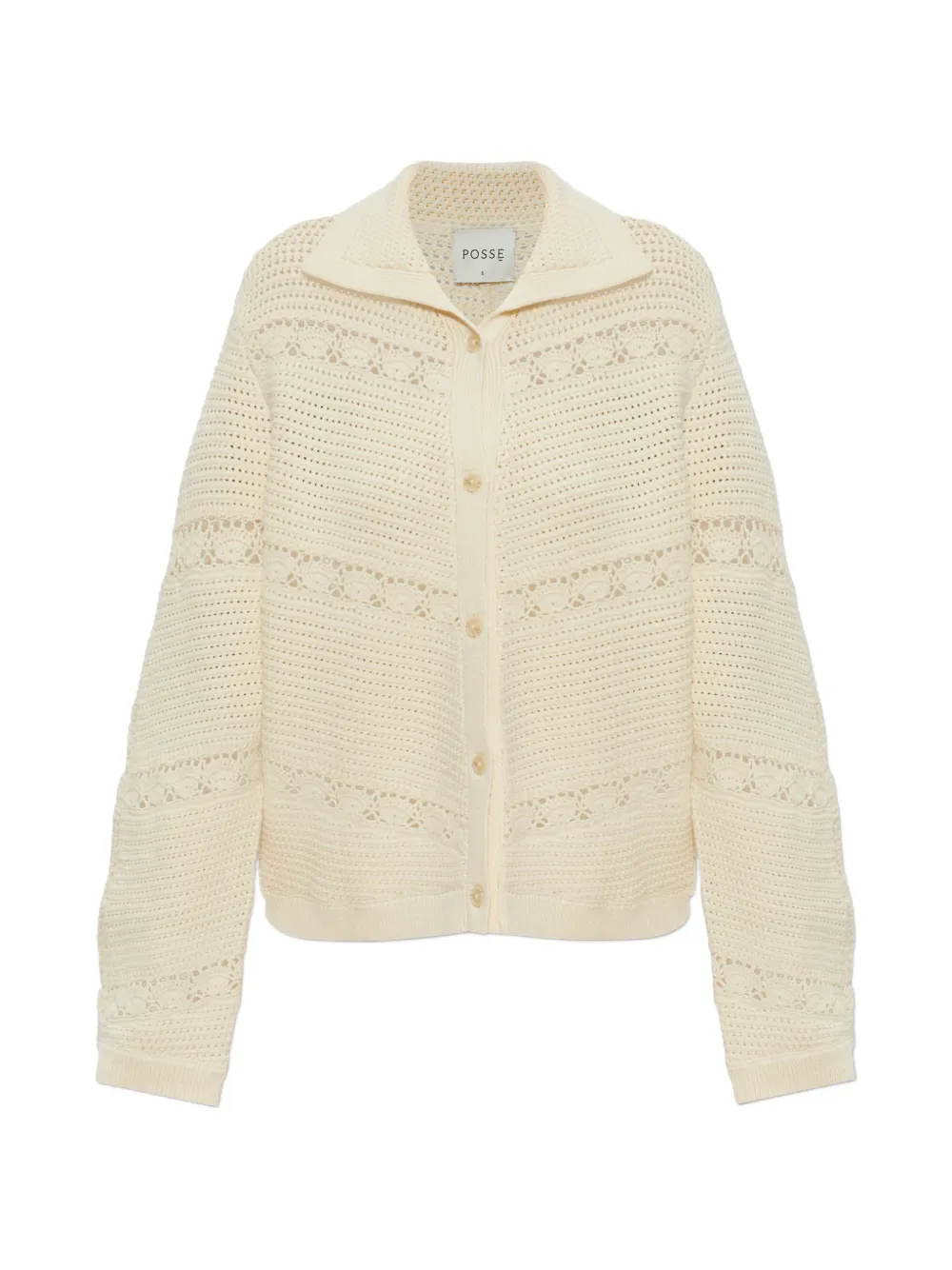 Posse Dylan open-knit cardigan - Neutrals