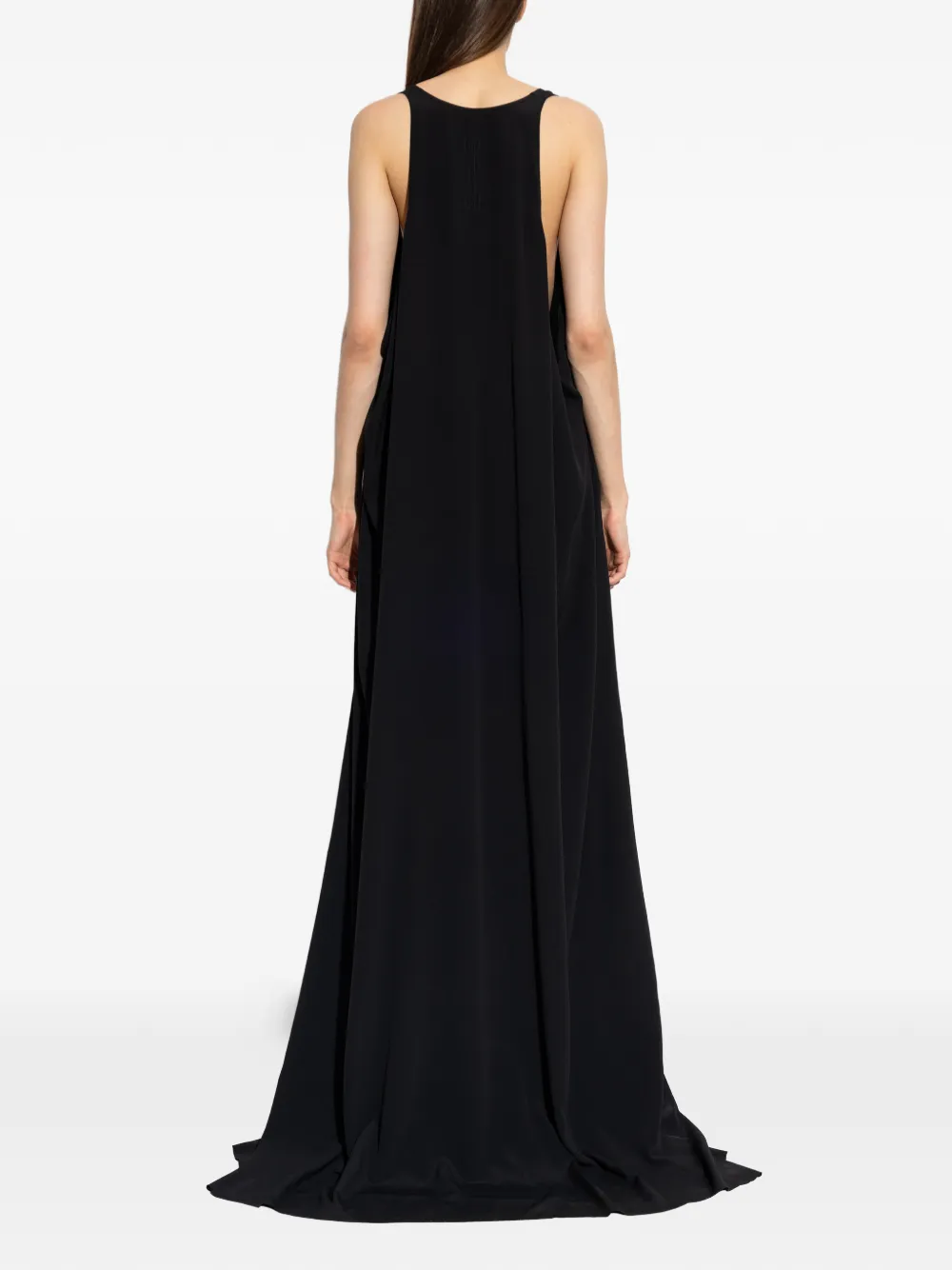 Rick Owens Gedrapeerde maxi-jurk Zwart