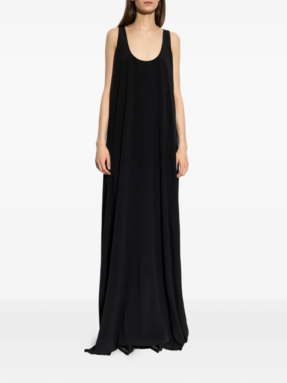 Rick Owens Gedrapeerde maxi-jurk Zwart