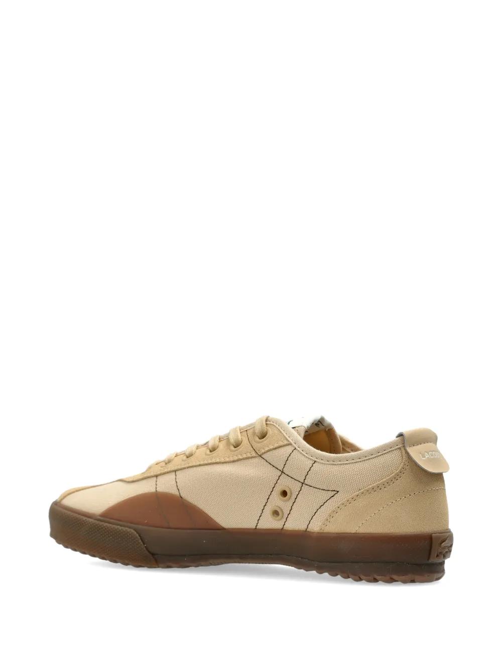Lacoste logo-patch sneakers Beige